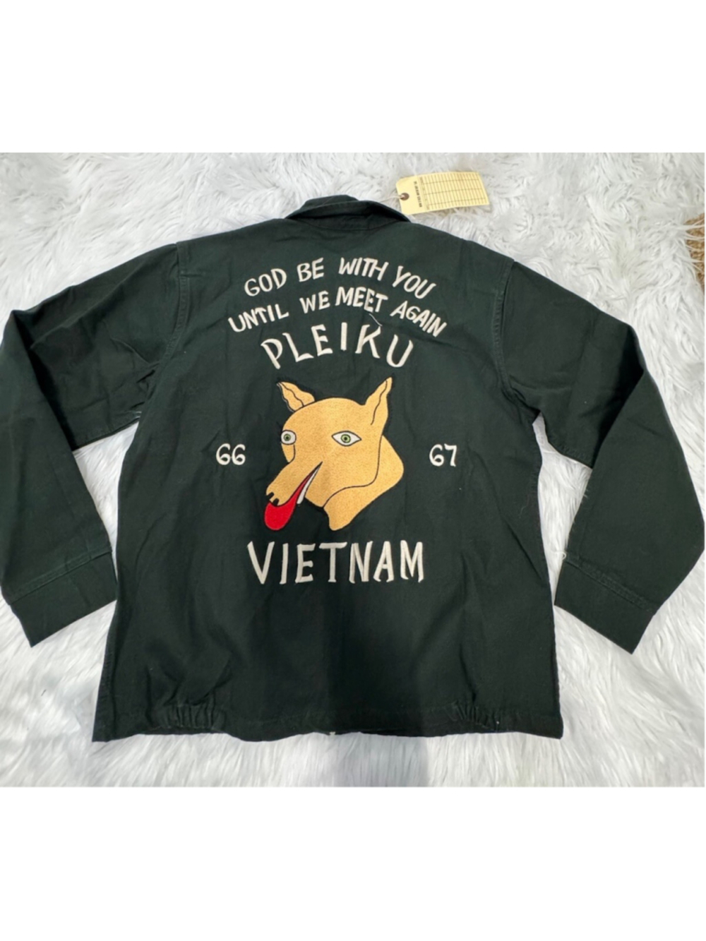 Non Stock Military 66/67 Vietnam War Souvenir Tour Jacket Embroidered S - Picture 8 of 8